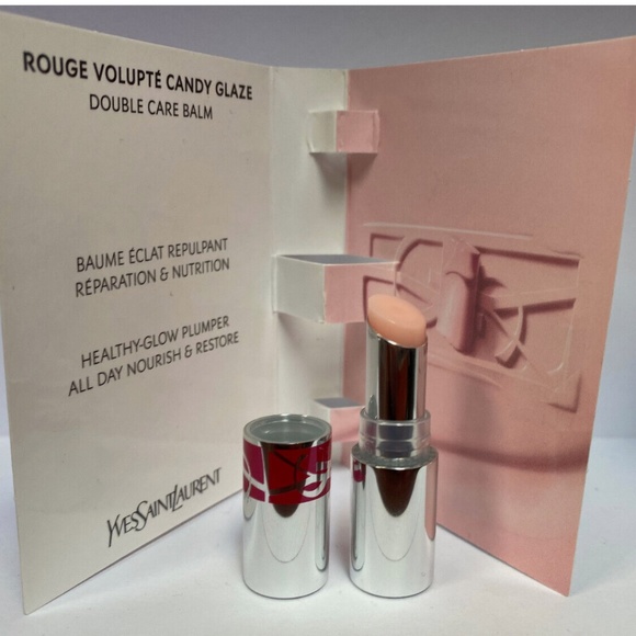 Yves Saint Laurent Candy Glaze Lip Gloss Balm Sweet Pink NEW YSL - Picture 3 of 3